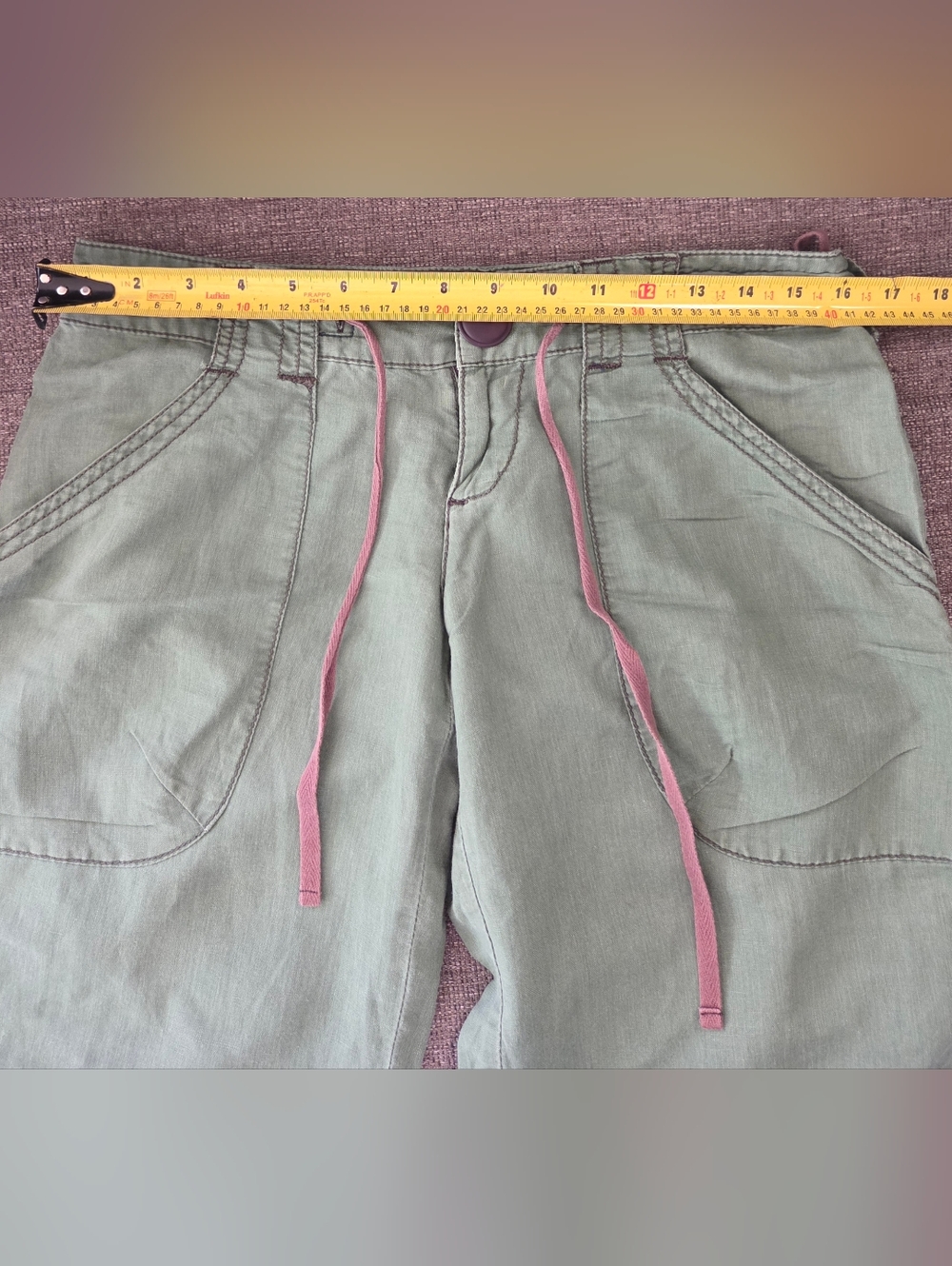 Free People Olive Green Wide-Leg Cargo Pants - Picture 9 of 11